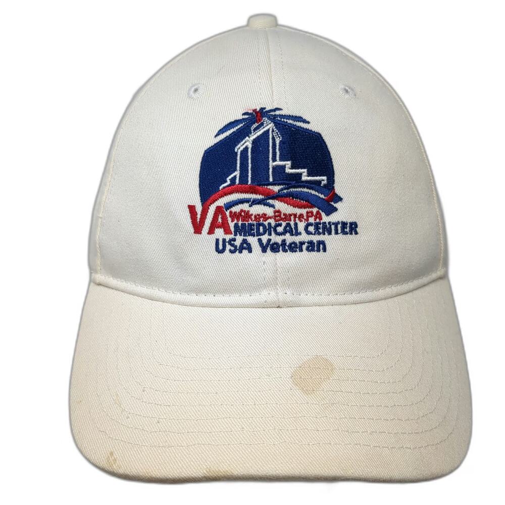 Bayside Baseball Cap Beige One Size Wilkes-Barre VA USA Veteran Hat Strapback
